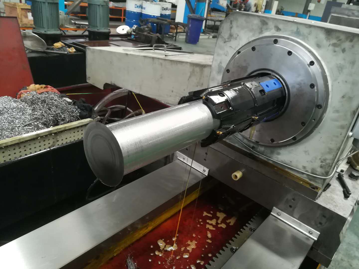 方形工件深孔套料机床