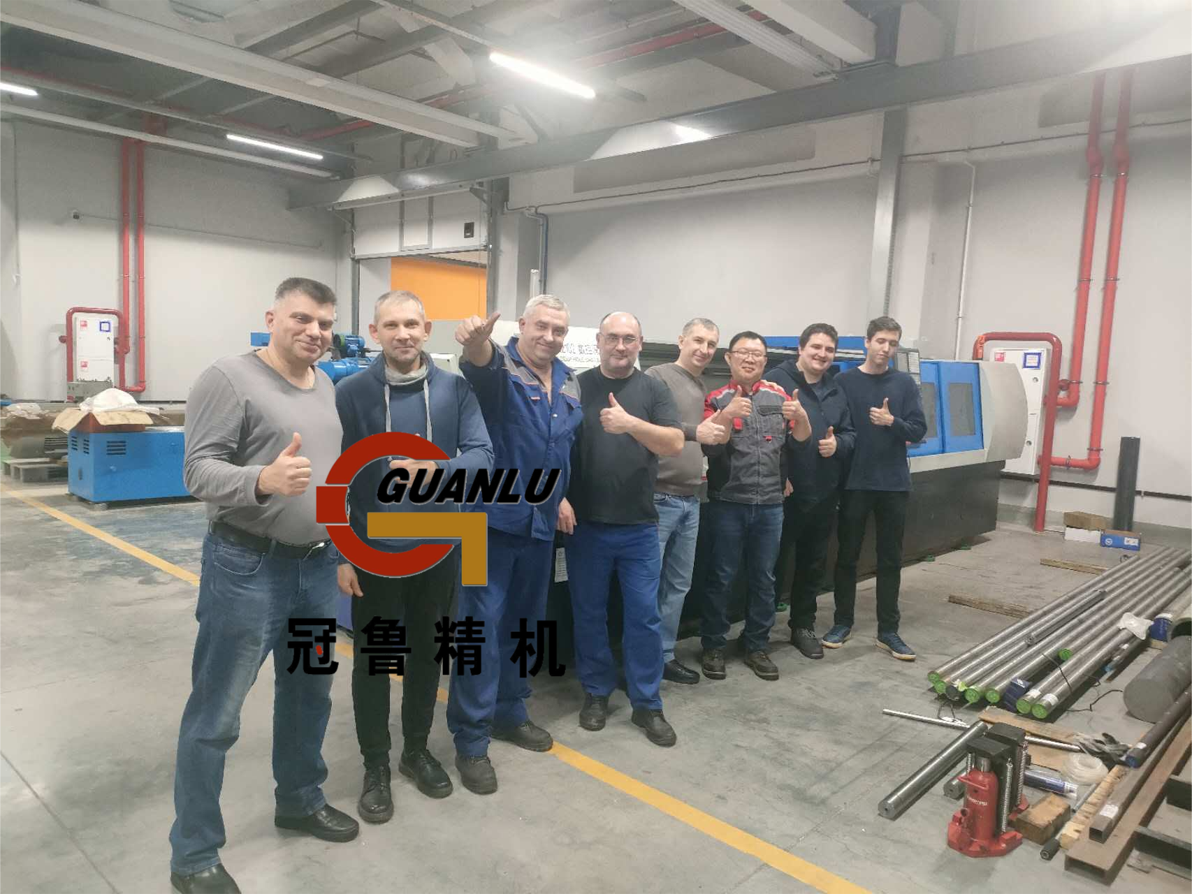 枪钻机床欧洲安装成功